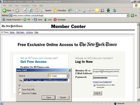 nytimes log in.